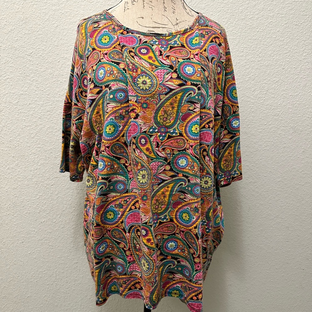 Comfy Top with Paisley Design